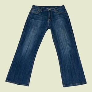 Vintage Lucky Brand 181 Relaxed Straight Jeans Dark Wash Mens 31 Short Inseam 28
